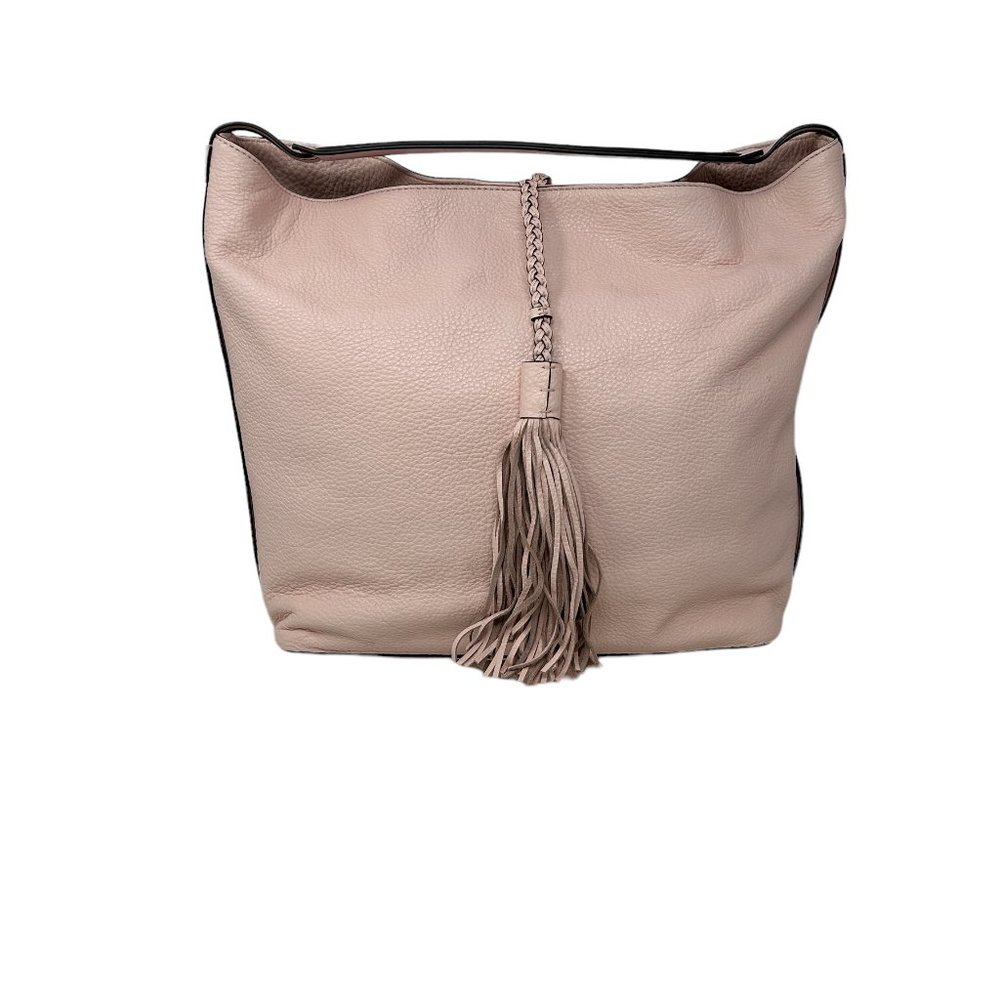 Rebecca Minkoff blush pink leather handbag